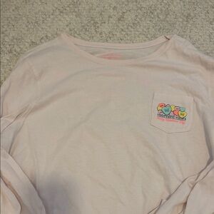 Vineyard Vines Women’s Light Pink Long Sleeve Tee for Valentine’s Day